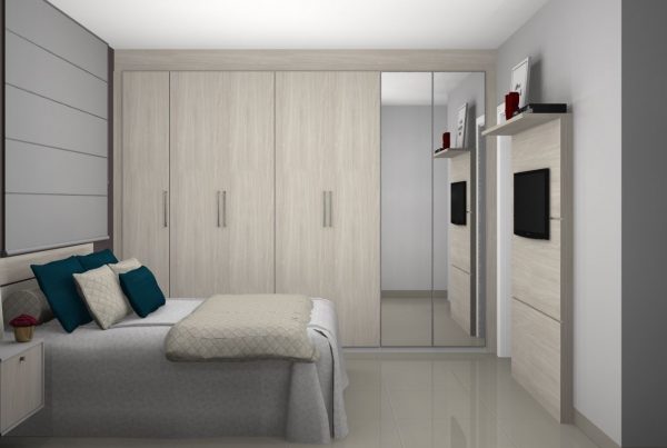 Dormitórios planejados para apartamentos pequenos